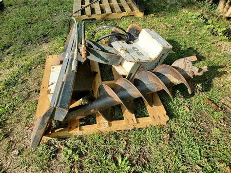 buy used auger skid steer|used bobcat auger for sale.